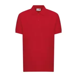 image of Awdis Childrens/Kids Academy Polo Shirt (5-6 Years) (Red)