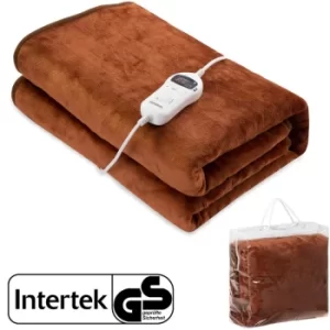 image of Heating Blanket With Automatic Switch-off 9 Heating Levels Heating Under Blanket 180x130cm Machine-Washable 40° Overheat Protection