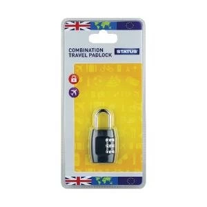 Image of Status Three-Digit Combination Travel Padlock Pack of 5 SCPLOCK1PK5
