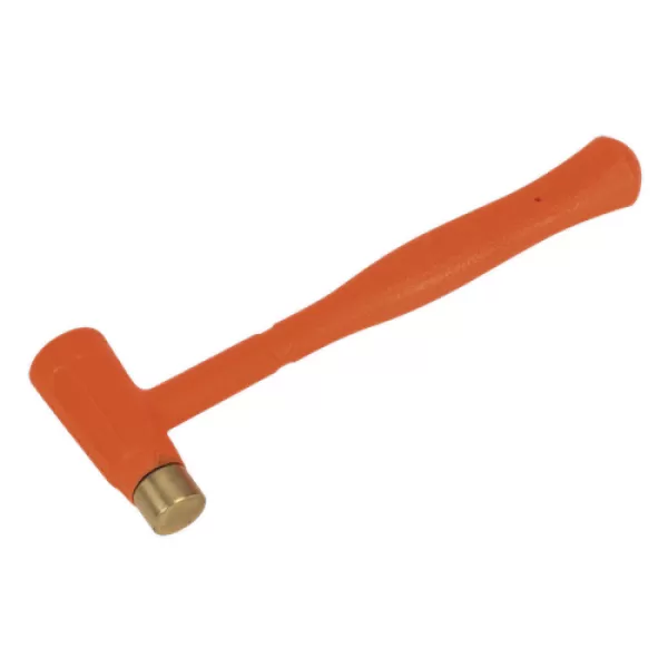 Image of Genuine SEALEY BFH12 Brass Faced Dead Blow Hammer 12oz