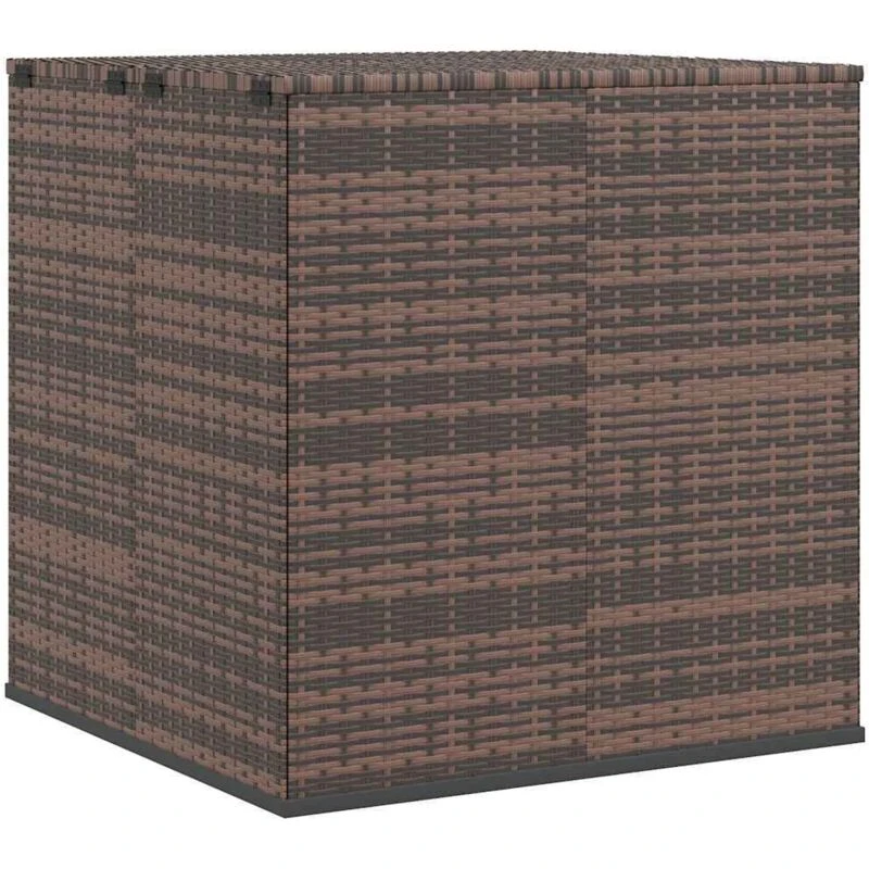 Image of VIDAXL Garden Cushion Box pe Rattan 100x97.5x104cm Brown Vidaxl 8720286669341
