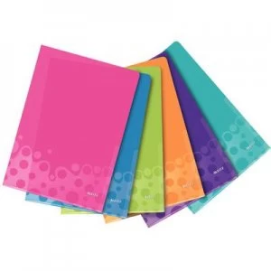 image of Leitz Plastic sleeve WOW 4050 A4 Polypropylene Pink, Blue, Green, Purple, Turquoise, Orange 4050-00-99 6 pcs