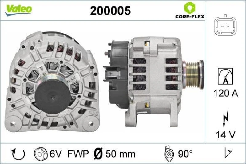 Image of Alternator VALEO 200005