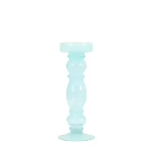 Image of Gallery Interiors Bob Candlestick in Ice Blue / Large