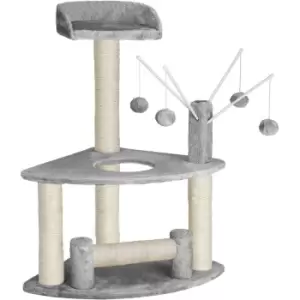 Image of Cat tree scratching post Blouky - cat scratching post, cat tower, scratching post - grey - grey