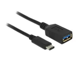 Image of DeLOCK 0.15m USB 3.1 USB cable USB 3.2 Gen 2 (3.1 Gen 2) USB C USB...