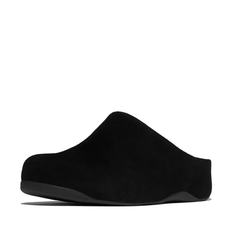 Image of FitFlop Womens suede clogs FitFlop Shuv Noir Female 36