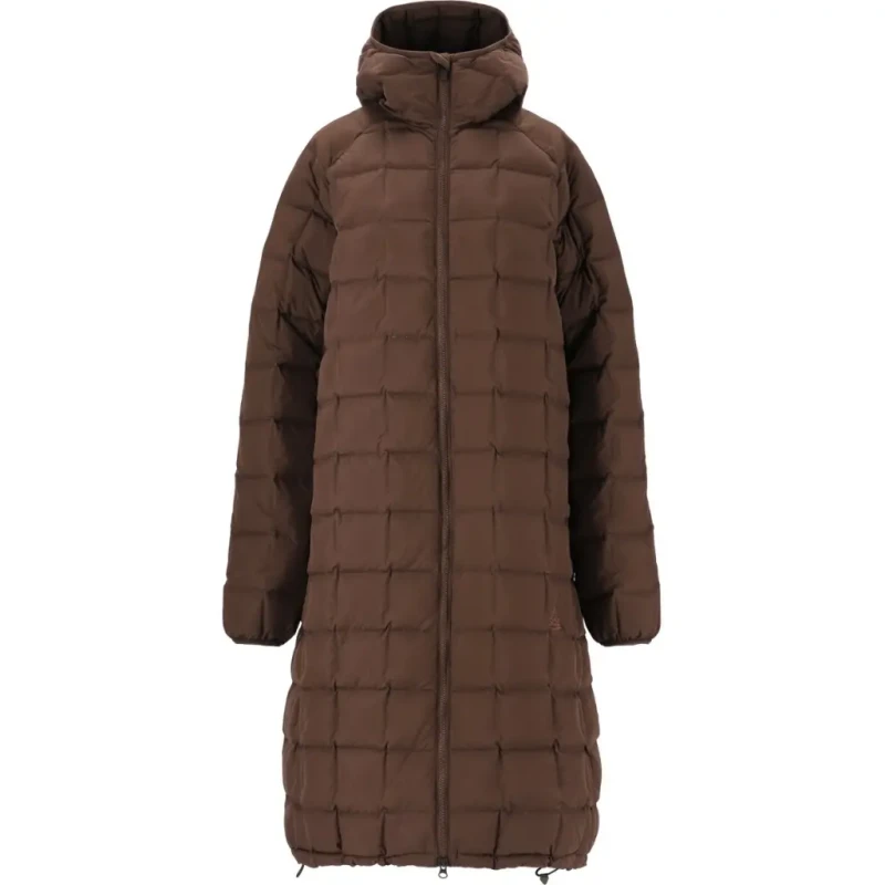 Image of SOS Womens SOS Kicking Long Squared Puffer Marron Female S