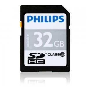 Image of Philips 32GB CL10 MicroSDHC Card