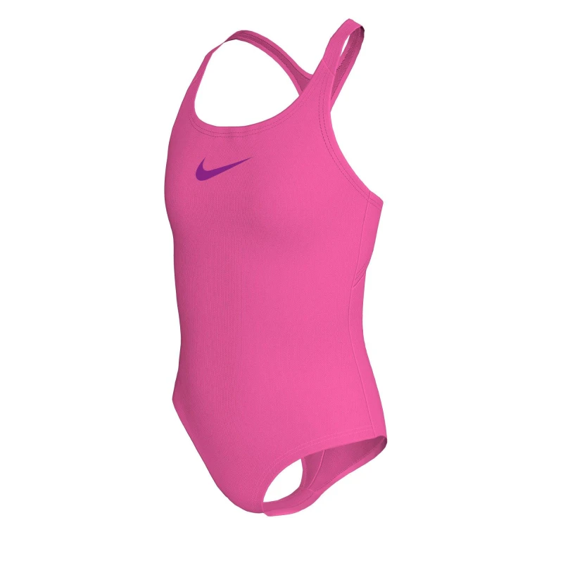 Image of Nike Solid Swimsuit Hyper Pink female 5-6 (XS)