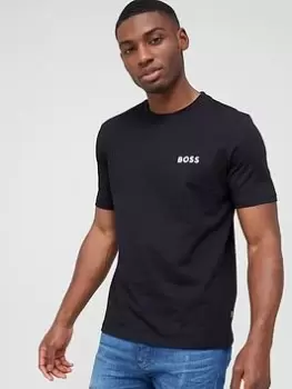 Image of BOSS Teeback Back Print Logo T-Shirt - Black Size M Men