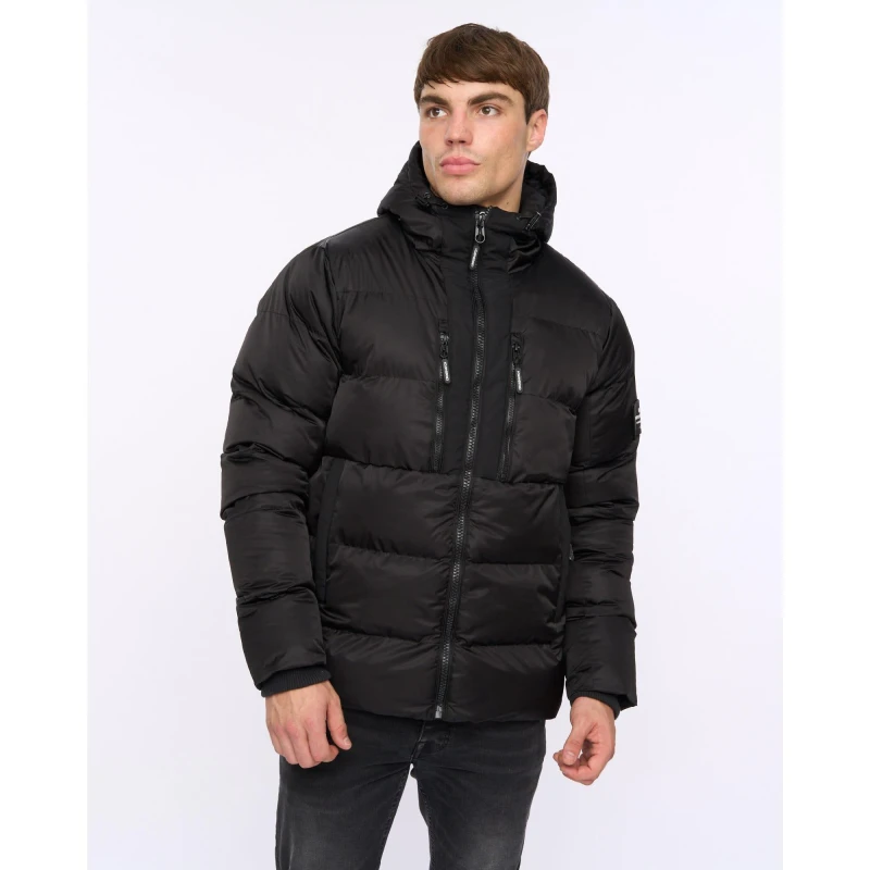 Image of Crosshatch Crosshatch Men Chimmax Jacket in Black Size: large Black L Male 5059294707114