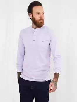 Image of Joe Browns Buster Henley - Purple, Purple, Size L, Men
