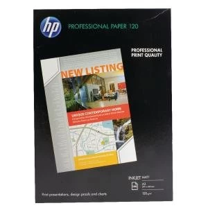 HP Matt Professional Inkjet Paper 120gsm A3 100sh