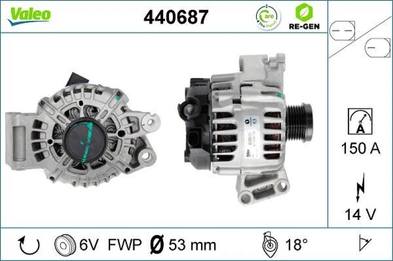 Image of Alternator VALEO 440687