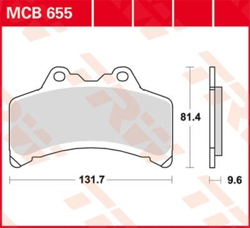 Image of TRW MCB655 Brake pad set Brake Pad Set,disc brake (402)