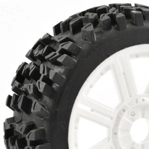 Image of Fastrax 1:8 Maze Block Mounted On 8-Spoke White (Pr)