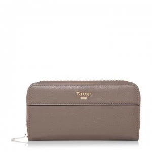 image of Dune London Karys Flap Zip Around Purse - Grey