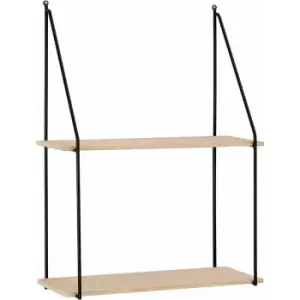 image of Premier Housewares Brixton 2 Tier Metal Shelf