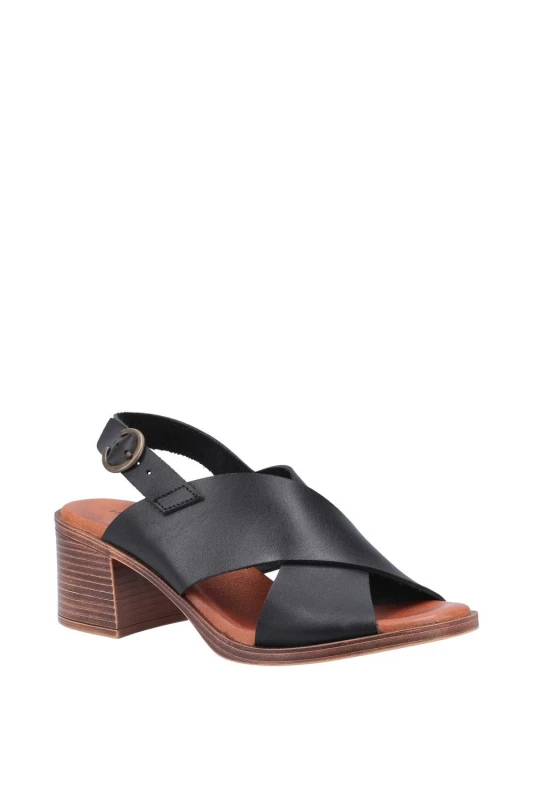 Image of Hush Puppies Womens Gabrielle Sandal in Black Size: 5 Black Female 5