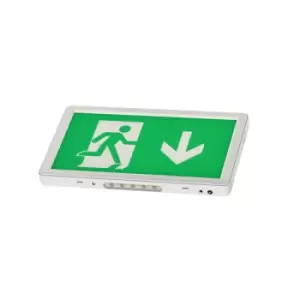 image of Channel Smarter Safety Alpine Slimline Emergency Exit Box Sign - E-AL-M3-SL-RC