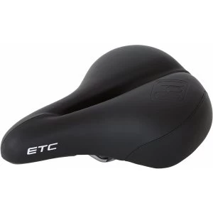 Image of ETC Unisex Black Wide Comfort Saddle
