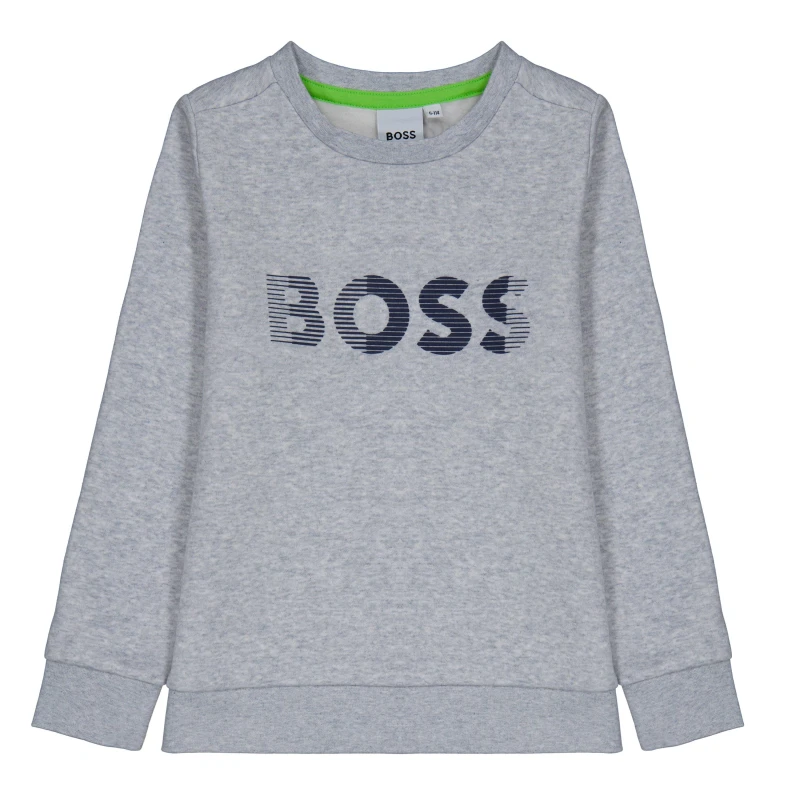 Image of Boss Salbo Sweatshirt Juniors - Grey Grey 5 - 6 Years
