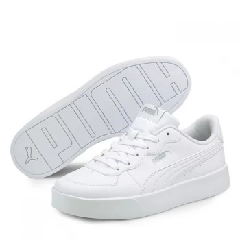 image of Puma Skye Clean Court Trainers - Puma White