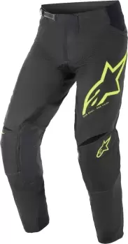 image of Alpinestars Techstar Factory Motocross Pants, black-yellow, Size 28, black-yellow, Size 28