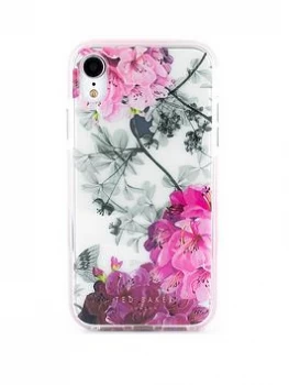 image of Ted Baker Anti Shock case iPhone XR LCD - BABYLON NICKEL, Floral, Women