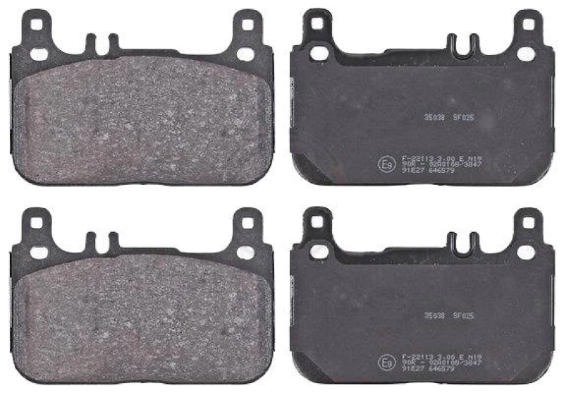 Image of A.B.S. 35038 Brake pad set prepared for wear warning indicator Brake Pad Set,disc brake (402)