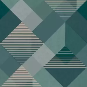 Image of Superfresco Easy Kaleidoscope Emerald Wallpaper