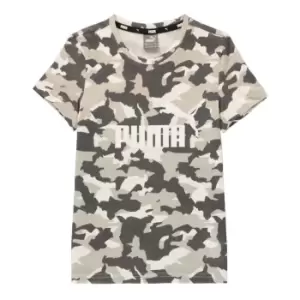 image of Puma Big Logo T Shirt Junior Girls - Multi