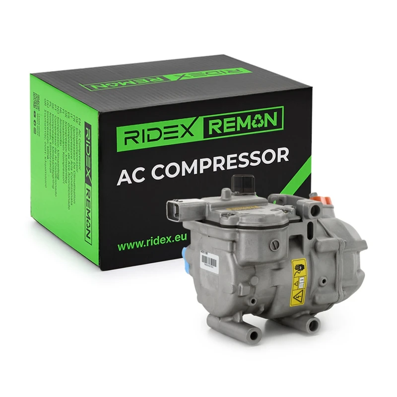 Image of RIDEX REMAN 447K1110R AC Compressor Refrigerant: R1234yf, with gaskets/seals Compressor,air conditioning (447)