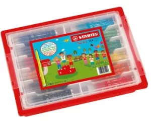 Image of STABILO Trio A-Z Felt Tip Pen 144 Class Pack Assorted Colours, Assorted