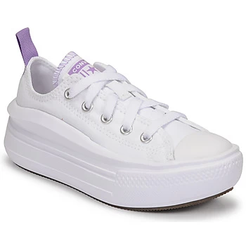 Converse CHUCK TAYLOR ALL STAR MOVE CANVAS OX Girls Childrens Shoes Trainers in White