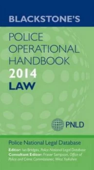 Image of Blackstones Police Operational Handbook 2014 by Police National Legal Database Paperback