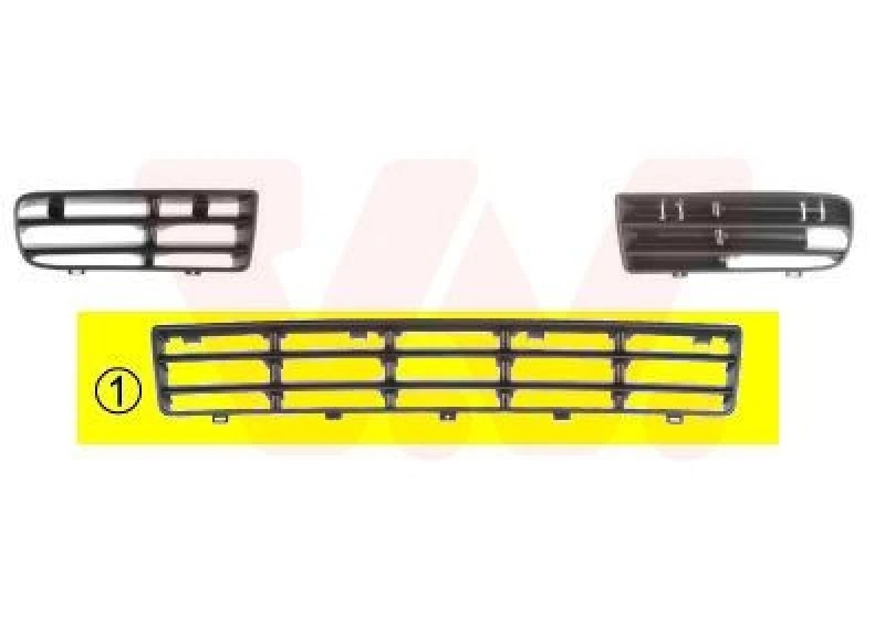 Image of VAN WEZEL Bumper grill VAN WEZEL 5888590