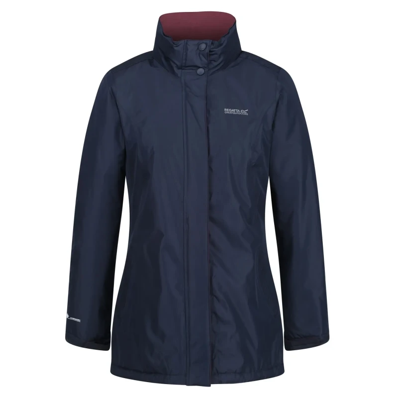Image of Womens waterproof hooded jacket Regatta Blanchet II Bleu Female 38