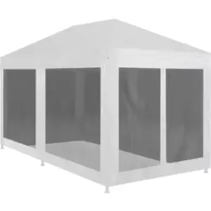 image of Party Tent with 6 Mesh Sidewalls 6x3 m Vidaxl White