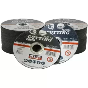 Image of Cutting Disc Pack of 100 115 x 1.2mm 22mm Bore PTC/115CET100 - Sealey