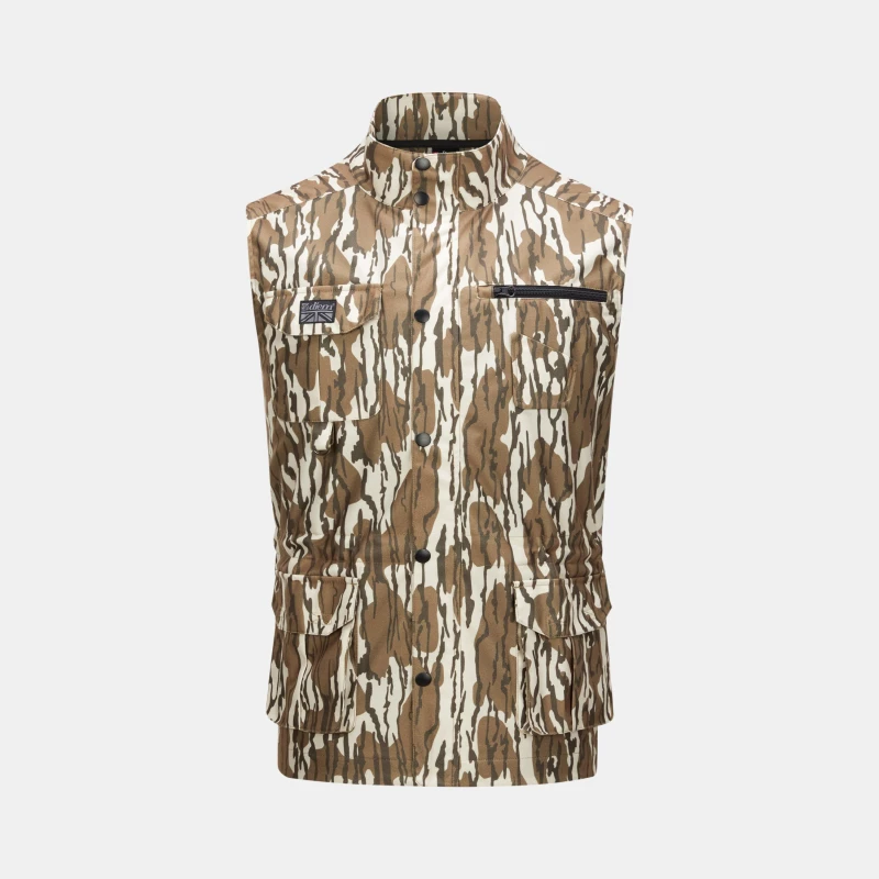 Image of Diem Mens Camo Multi Pocket DWR Performance Training Gilet Sandy male Small