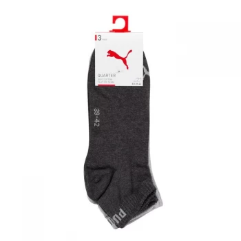 Image of Puma 3Pk Qtr Plain 00 - Anthracite