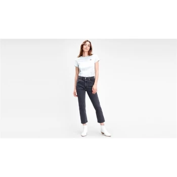 Image of Levis 501 Cropped Jeans - Mesa Cabo