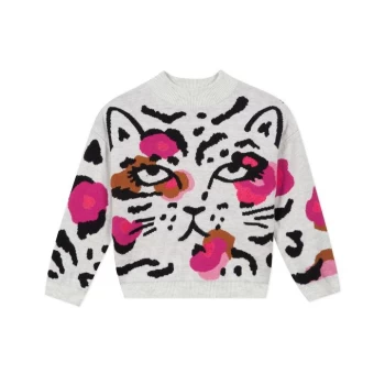 image of Catimini Tiger Sweatshirt - ECRU