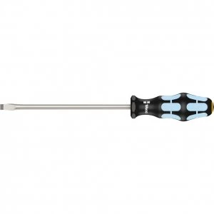 Image of Wera Kraftform Stainless Steel Flared Slotted Tip Screwdriver 8mm 175mm