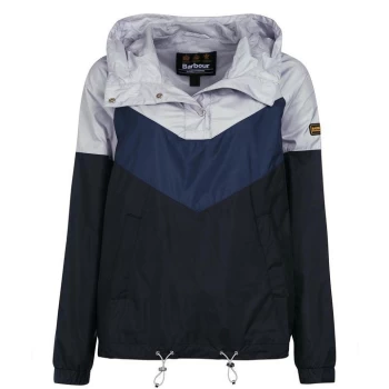 Image of Barbour International Solitude Showerproof Jacket - Black White BK11