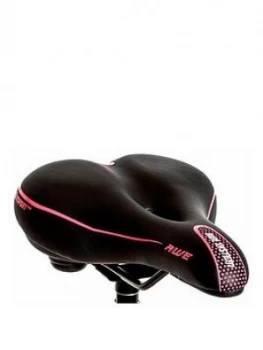 image of Awe Ladies Large City Bicycle Saddle, Pink/Black, Women