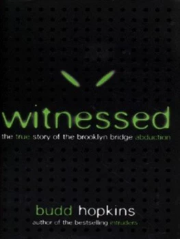 Image of Witnessed by Budd Hopkins Hardback