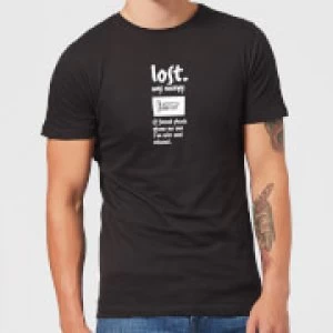 Image of Plain Lazy Lost My Energy Mens T-Shirt - Black